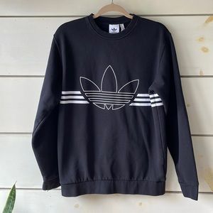 ADIDAS classic black sweatshirt washed and maybe worn once. New condition.